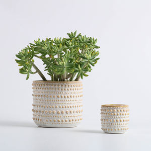 Super september Pot de fleur moderne émaillé <span class=keywords><strong>en</strong></span> porcelaine <span class=keywords><strong>à</strong></span> motif moucheté de style simple Pot de <span class=keywords><strong>fleurs</strong></span> créatif d'intérieur - Product Image 6