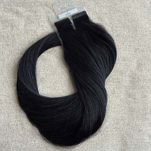 Extensions de cheveux vierges européens de qualité supérieure, cuticules intactes, à bandes adhésives invisibles, extrémités épaisses, avec bande PU invisible - Product Image 3