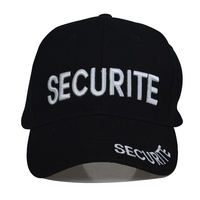 OEM 3D bordado guardia de seguridad oficial gorra al aire libre de sarga ajustable camión guardia de seguridad evento personal gorras