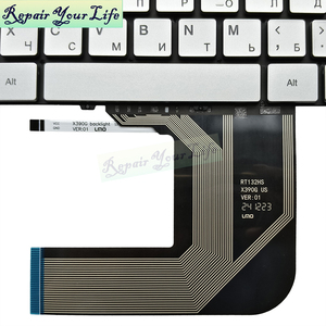 Teclado Retroiluminado en Ruso para Portátil <span class=keywords><strong>BMAX</strong></span> MaxBook <span class=keywords><strong>Y13</strong></span> 13.3 MB30010010 XK-HS205 RT132HS X390G, Nuevo, Color Plateado - Product Image 4