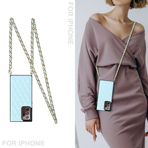 Collana di modo della cassa del telefono con la cordicella per <span class=keywords><strong>samsung</strong></span> s20 <span class=keywords><strong>s21</strong></span> cavo della cinghia della catena della copertura del cuoio per <span class=keywords><strong>samsung</strong></span> note 20 ultra - Product Image 2