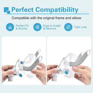 Oferta: 1 Pieza de Repuesto de Cojín para <span class=keywords><strong>M</strong></span>áscara Capa, Compatible con la <span class=keywords><strong>M</strong></span>áscara Facial Completa de Silicona Capa-mask F20 - Product Image 5