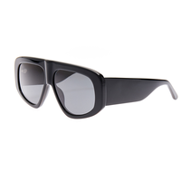 Lunettes de soleil polarisées rétro surdimensionnées de luxe Finewell pour femmes et hommes, monture épaisse CP+PC, personnalisables, collection 2026