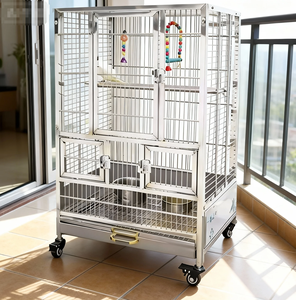 Cage à oiseaux classique de luxe, portable, antirouille et respirante, pour l'intérieur - Product Image 1