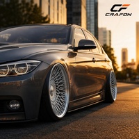 Jantes en alliage d'aluminium forgé CF Track-Spec à concavité profonde, 5 trous, multi PCD, CB FIT, neuves pour berlines sport de luxe et haute performance