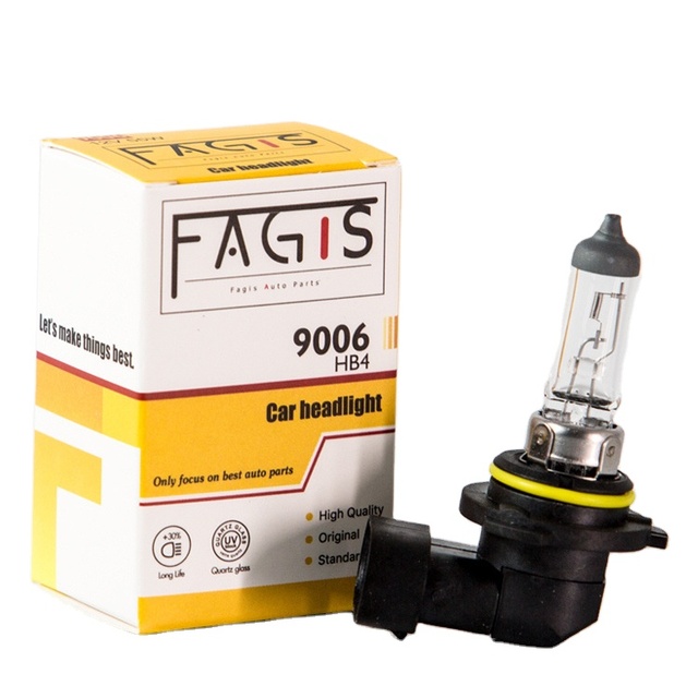 Fagis High Quality 9006 HB3 Car Headlight Halogen Bulb 12V 55W High & Low Beam New Condition Accessory