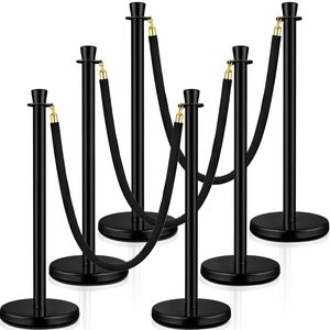 Poteaux et cordes robustes pour tapis rouge, poteaux en acier faciles à assembler pour un contrôle efficace de la foule lors d'événements et de fêtes - Product Image 5