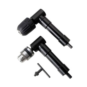 Right Angle Drill Chuck 90 Degree Black Metal Plastic Adaptor For Quarter Hexagon Drilling In Narrow Spaces - Product Image 3