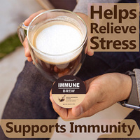 Capsules de café K Cup Keto 8-en-1 à marque privée, aux champignons et Ashwagandha, adaptogènes pour le soutien immunitaire et la gestion du stress chez l'adulte, compatibles Keurig