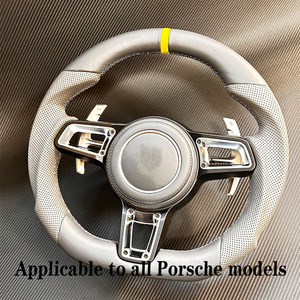 Volant de voiture en cuir personnalisé pour <span class=keywords><strong>Porsche</strong></span> Panamera Macan Cayenne 918 <span class=keywords><strong>911</strong></span> 718 970 971 958 Accessoires de voiture - Product Image 6