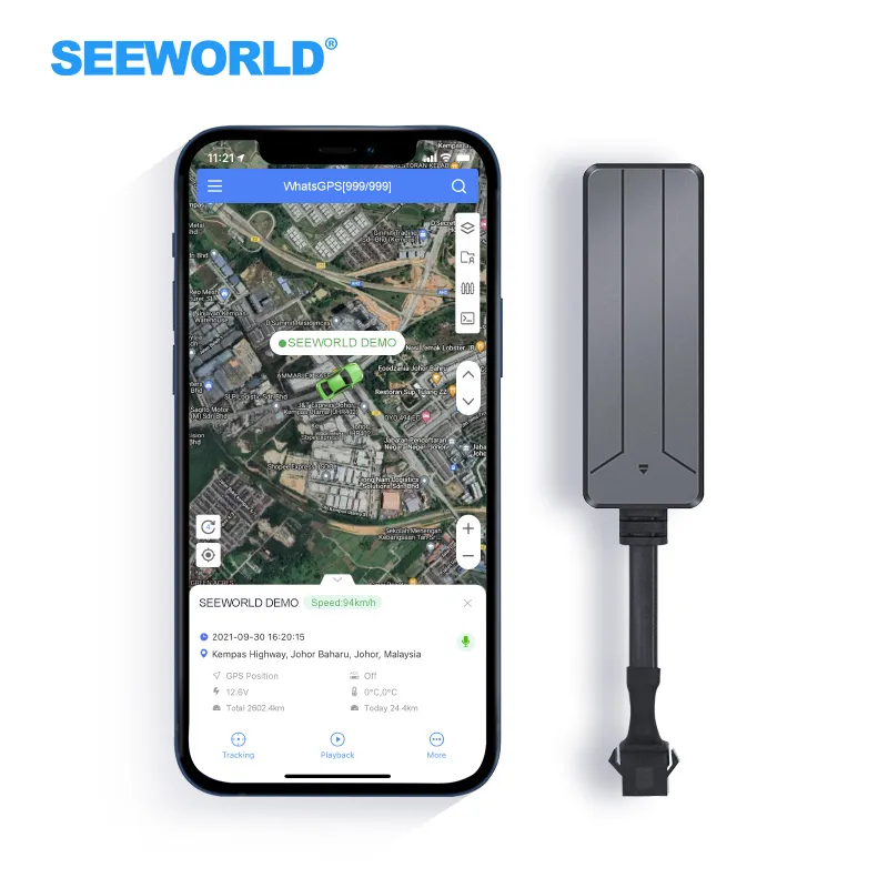 SEEWORLD جهاز تتبع صغير بنظام تحديد المواقع S102T GPS + جي بي آر إس + جي إس إم جهاز تتبع المركبات لسيارة دراجة جهاز تتبع نظام تحديد المواقع العالمي للدراجات البخارية