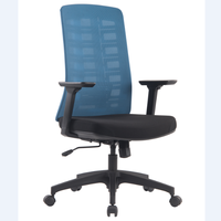 Chaise de bureau pivotante à dossier haut exécutif Design minimaliste moderne Maille confortable Base en nylon Bureau à domicile Utilisation faite Tissu durable