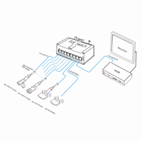 Conmutador de Red Ethernet Industrial IE1800-8T-R de 8 Puertos, para Riel DIN, Sin Administración, PoE, Velocidad de Transmisión de 10/100/1000 Mbps