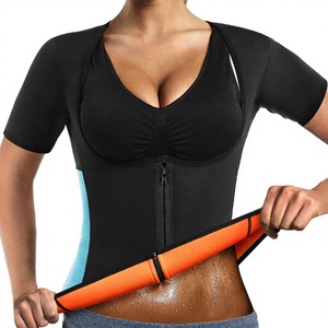 2025 Eco-Friendly Hooded Polyester Sauna Suit for Women-Slimming Waist <b>Trainer</b> Jumpsuit with Zipper Closure - Product Image 2