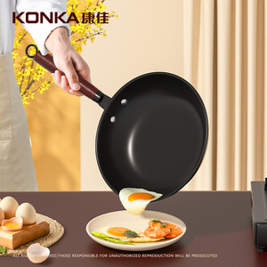 Frying Pan Pure Iron Nonstick Flat Bottom Round Cookware For Steak Egg Frying - Product Image 5