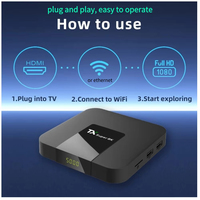 Boîtier TV Android prêt à être expédié, 2 Go de RAM, 16 Go de ROM, lecteur multimédia en streaming 4K/8K, décodeur