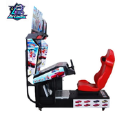 Simulateur de course automobile à monnayeur, machine de jeu d'arcade, simulateur de conduite avec écran LCD pour parc d'attractions, vente en gros
