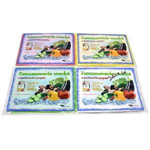 Foraypack formato personalizzato riutilizzabile trasparente bello stampato fresco verdura fresca frutta cibo per pesci imballaggio per alimenti congelati Wicket compostabile