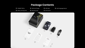 Fossibot F116 Pro สมาร์ทโฟนกันน้ำขนาดเล็ก 4 นิ้ว รุ่นทนทาน 12+56GB รองรับ 5G พร้อมกล้องแอคชั่น แบตเตอรี่ 3700mAh กล้องหลัก 50MP - Product Image 5