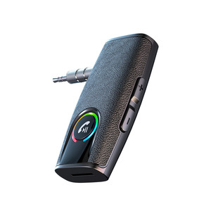 Receptor AUX BT5.4 <span class=keywords><strong>de</strong></span> 3.5 mm con Luz Ambiental RGB, Reproducción <span class=keywords><strong>de</strong></span> Tarjetas TF, Llamadas Manos Libres, Mini <span class=keywords><strong>Conversor</strong></span> <span class=keywords><strong>de</strong></span> Audio Inalámbrico para Auto y Hogar - Product Image 3