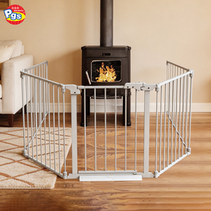 MFF001 Baby Safety Door Stair Gates Easy Installation Pet and Child Safety Gate Metal Baby Gates - Product Image 1