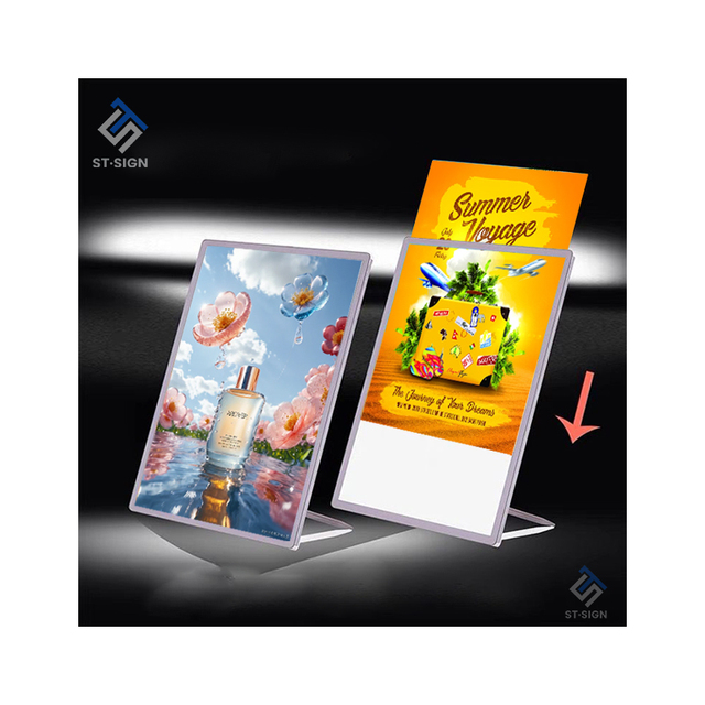 A1 A2 A3 A4 A0 Ultra-Slim Aluminum Alloy Hanging Rectangle LED Lightbox Frame Waterproof 4000 Lumens for Restaurant Advertising