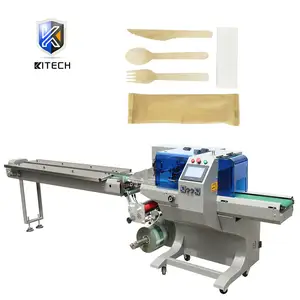 KL-250 High Speed Automatic Disposable Plastic Fork Spoon Knife Cutlery Packing Machine with Auto Feeder