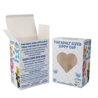 Boîte en Papier avec Fenêtre, Suspendue, Personnalisée, Imprimée, Évidée, pour Emballage, avec Feuille de Plastique Transparente