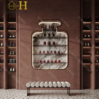 Comptoir de présentation de parfums en bois de haute qualité, présentoirs de parfums personnalisés, étagères de présentation de parfums pour vitrine de magasin