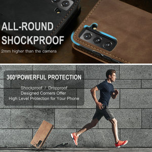 CaseMe <span class=keywords><strong>Pochette</strong></span> d'argent de luxe pour Samsung S22 Étui portefeuille à rabat en cuir magnétique puissant pour Samsung Galaxy S23 <span class=keywords><strong>FE</strong></span> S22 <span class=keywords><strong>S21</strong></span> Ultra - Product Image 3