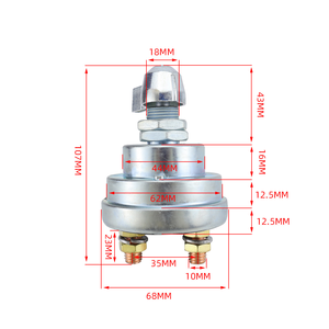 Interrupteur de déconnexion de <span class=keywords><strong>batterie</strong></span> principal WH6V 32V 185A, 2 broches, 4 broches, étanche, borne en cuivre pour yacht, remorque, caravane, bateau - Product Image 3