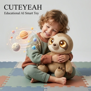 Juguete de Peluche de Perezoso con IA Certificado CE CPC, Compañero Emocional, para Calmar al Dormir, Animal de Peluche Interactivo, Juguete de Aprendizaje Temprano - Product Image 1