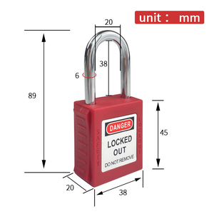 Lucchetti <span class=keywords><strong>Master</strong></span> <span class=keywords><strong>Lock</strong></span> con Chiavi Identiche, Economici, Dispositivo di Blocco di Sicurezza in Plastica con Chiave in Acciaio - Product Image 5