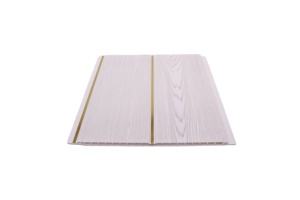 Panneau de plafond en <span class=keywords><strong>PVC</strong></span> ignifuge extérieur pas cher avec couleur bois, feuille de gaufrage à chaud, <span class=keywords><strong>blanc</strong></span> pur, chrome, design moderne - Product Image 2