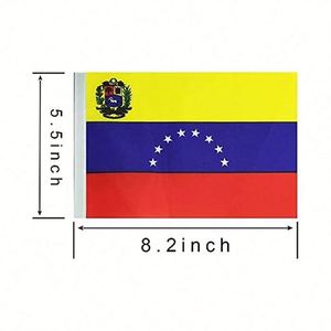 Party Events and Grand Opening Sports Celebration Decorative Venezuela Venezuelans <b>Small</b> Banner Mini String Flags Pennant - Product Image 3