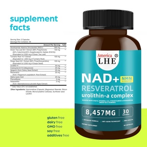 Suplemento NAD de Alta Calidad con Té Verde y Astaxantina para Mujeres y Hombres, Apoyo Energético, Suplemento Antienvejecimiento, Cápsulas de NAD - Product Image 5
