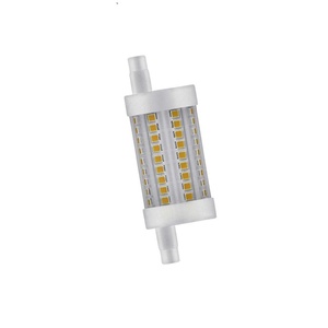 Lampada lineare a LED regolabile R7s 8,5W 2700K 78mm, ideale per illuminazione ambientale e decorazione d'interni. - Product Image 1