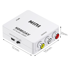 Adattatore Portatile MINI HD-MI <span class=keywords><strong>a</strong></span> AV 1080P, Convertitore <span class=keywords><strong>Video</strong></span> AV <span class=keywords><strong>a</strong></span> HD MI per Set-Top Box o Dispositivi Multimediali per TV HD - Product Image 2