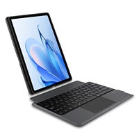 Étui de protection pour clavier en cuir PU ultra-fin sans fil pour Samsung Tab S10 Ultra/A9 Plus/S9 avec emplacement pour stylet et pavé tactile