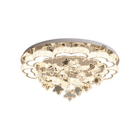 Luminaires de plafond en cristal LED pour salon OEM CE avec télécommande pour maison, hôtel, villa