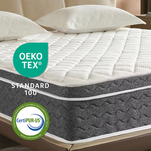 King Queen Roll Hotel Latex <span class=keywords><strong>Mlily</strong></span> Pillow Top en una caja Espuma Cama individual de alta calidad Colchón de resorte de memoria de tamaño completo - Product Image 3