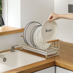 Dish Rack Kitchen Countertop Drain Rack With <b>Tray</b> Quick Dry Multi Purpose No Installation Required Rectangular - Product Image 1