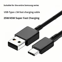Grosir untuk Samsung Galaxy S10 3A kabel Data pengisian cepat micro-usb ke jaket PVC Tipe C kabel ponsel kepang