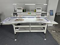 Máquina de Bordar Comercial de 2 Cabezas, Área de Trabajo Súper Grande de 500*800 mm, Alta Eficiencia para Prendas Terminadas