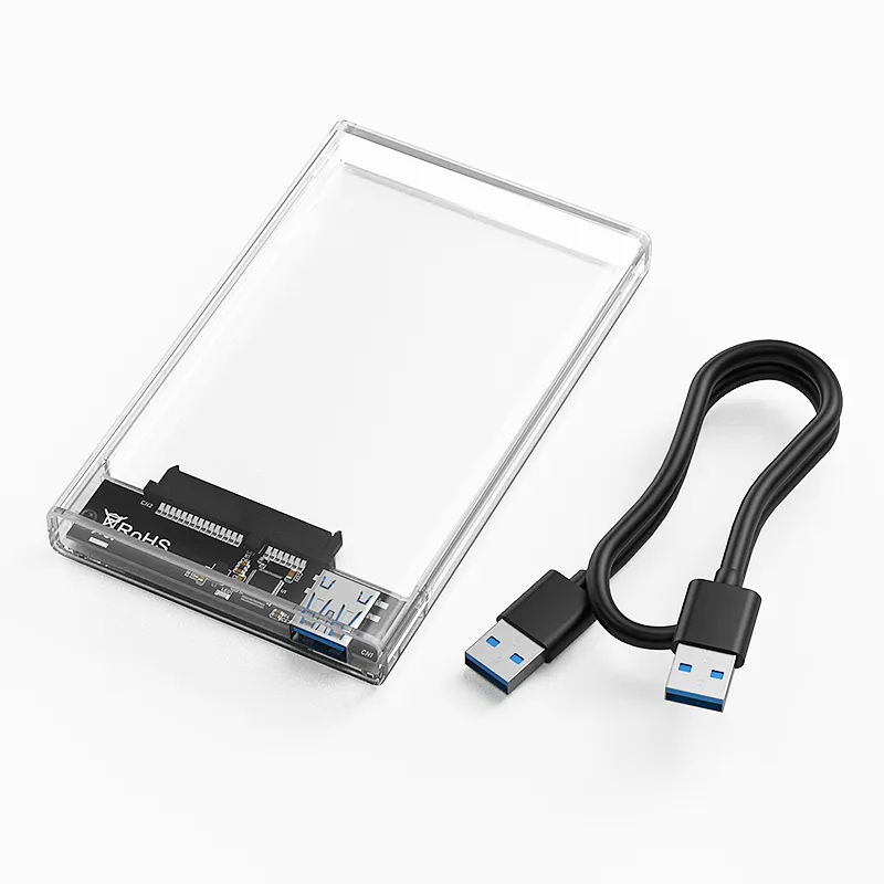 SSD HDD Universal Box USB 3.0 Sata to 2.5 inch Hard Drive Enclosure Hardisk Case Max 6TB Hard Disk External