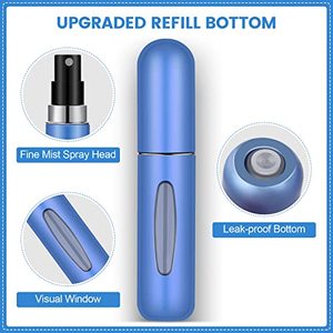 Sang Trọng Xách Tay 5Ml Thủy Tinh Nước Hoa Atomizer Tái Sử Dụng Du Lịch Kích Thước Rỗng Refillable Mini Phun Chai Nhôm Cổ Áo Kim Loại Cơ Sở - Product Image 2