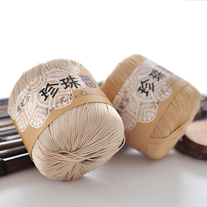 Chine haute qualité 100% fil de coton <span class=keywords><strong>perle</strong></span> dentelle Crochet fils recyclé fil fantaisie pour tricoter à la main tricot <span class=keywords><strong>tissage</strong></span> teint - Product Image 6