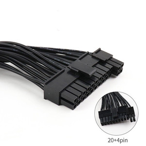 อะแดปเตอร์สายไฟ PSU แบบคู่ 24 พิน 20+4 พิน ATX อะแดปเตอร์เมนบอร์ดขยาย 18 AWG แบบคู่ 24 พิน - Product Image 4