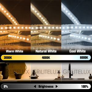 Tira de LED Impermeable IP68 3000k 4000k 6000k DC12V 24V 2835 120Leds/m, Cinta Flexible para Decoración de Interiores y Exteriores, Tira de Luces LED de 50m - Product Image 5