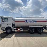 Camión cisterna SHACMAN F3000 de segunda mano de buena venta 6x4 371/375/420hp, camión cisterna de aceite manual con volante a la izquierda a la venta